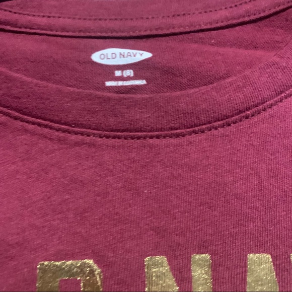 Old Navy Girls Burgundy Long Sleeve Softest Tee - Picture 4 of 5